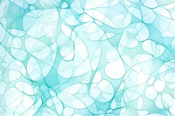 a delicate flow of mint green and seafoam blue abstract shape for backgrounds, generative ai