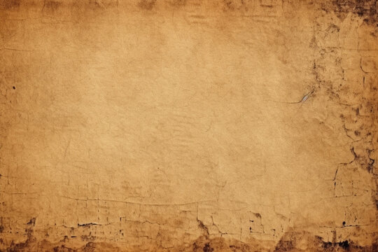 Vintage paper texture with aged edges. Generative AI