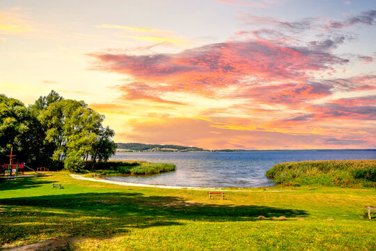Kummerow See, Mecklenburg Vorpommern, Deutschland 