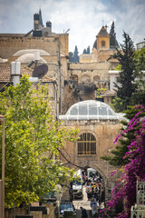 old city, jerusalem, old city rampart's walk, rampart, israel, middle east, religion
