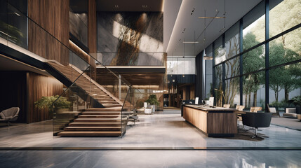 Fototapeta premium stairs in the living room