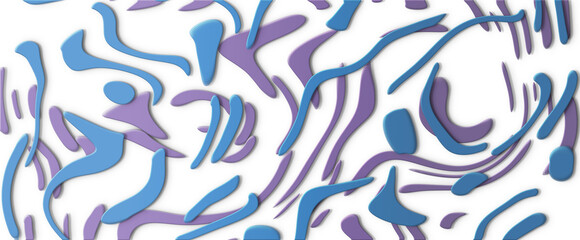 立体　マーブリング　模様　オブジェ
