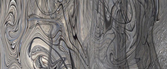 立体　マーブリング　模様　オブジェ
