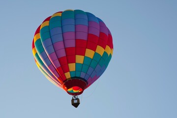 Enchanting Dawn Adventure: Colorful Hot Air Balloon Soaring in Majestic 4K Splendor