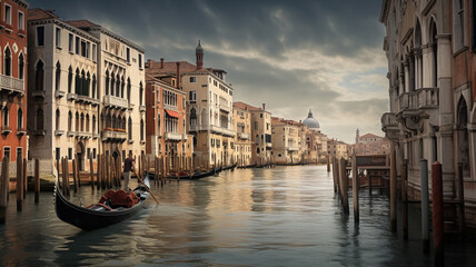 Fototapeta na wymiar Canals in Venice Italy