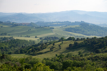 landscape in the hills of Italy region Umbrien