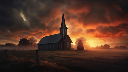 Obraz premium Catholic church, practice faith in christianity religion