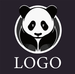 Panda logo on a dark background