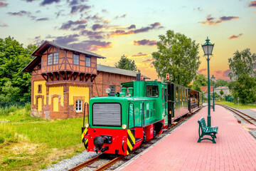 Schmalspurbahn, Kluetz, Deutschland 