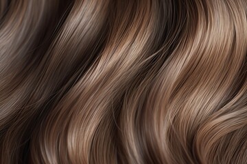 Naklejka premium Beautiful healthy shiny hair texture with highlighted streaks, Generative ai