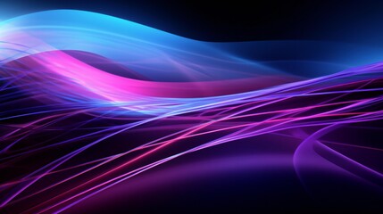 A vibrant abstract background with intersecting lines in shades of blue and pink