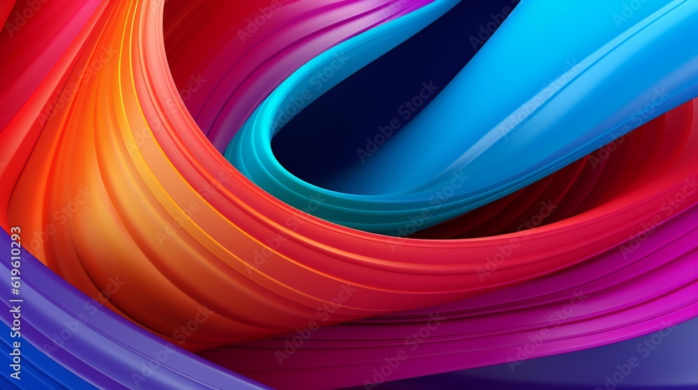 Fototapete A vibrant and dynamic abstract background with multiple colors and shapes