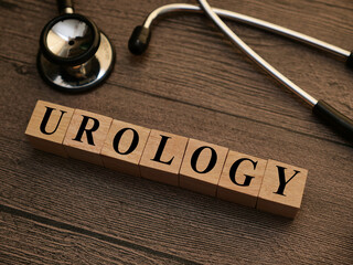 Urology, text words typography written on wooden letter, health and medical