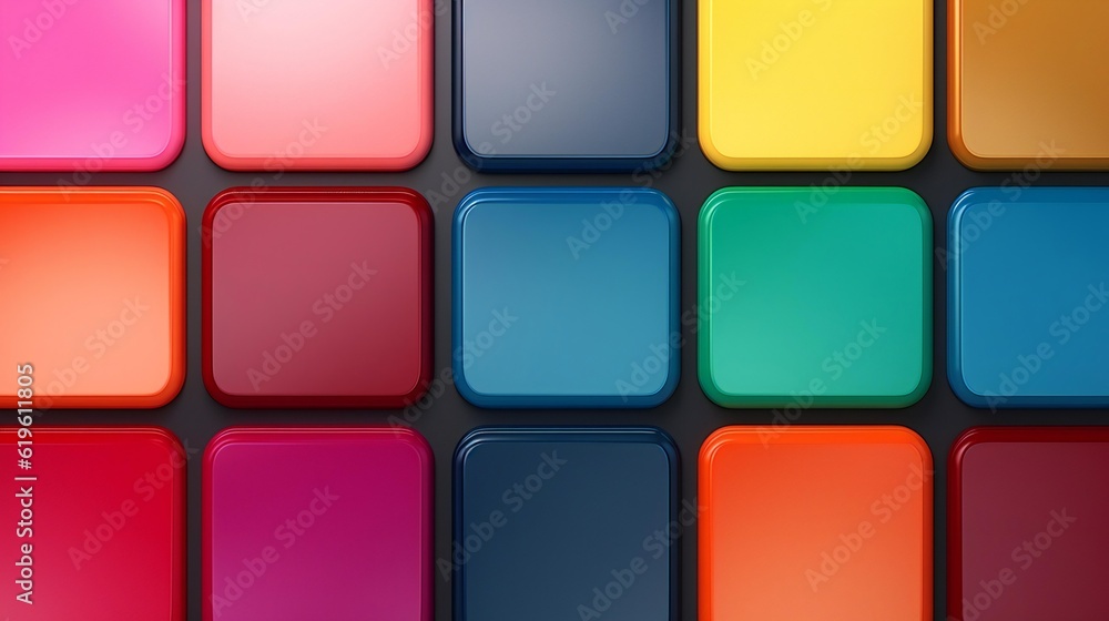 Aufkleber a vibrant and colorful background with a mosaic of multicolored squares