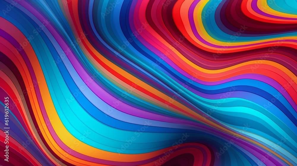 Aufkleber a vibrant and dynamic abstract background with flowing and curving lines