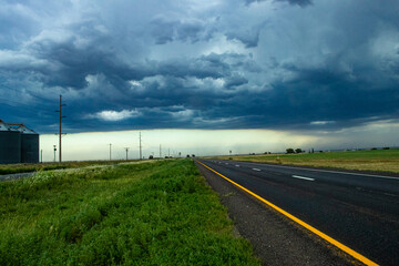 Fototapeta na wymiar Texas summer storm