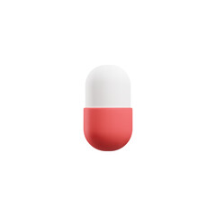 Realistic medical capsule 3D style, vector illustration