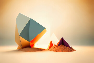 The abstract 3d design elements