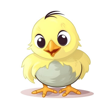 Colorful and lively artwork capturing the essence of a baby chick