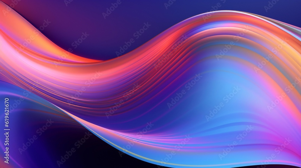 Poster A vibrant and dynamic abstract background with flowing wavy lines