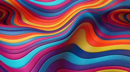 Obraz premium Colorful abstract background with wavy lines