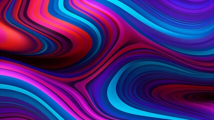 Colorful wavy lines on a vibrant background