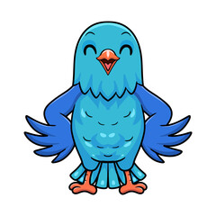 Cute forpus parrotlet bird cartoon