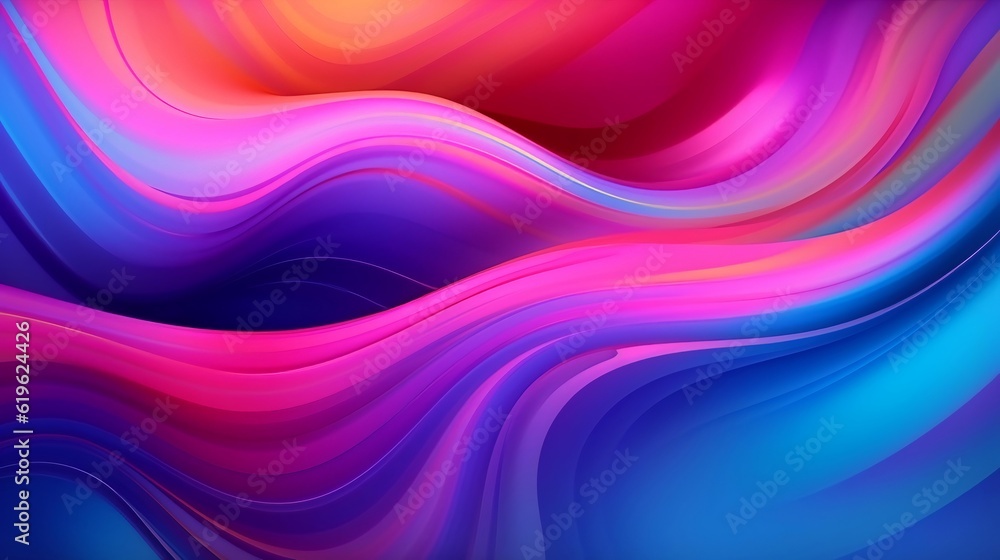 Aufkleber a vibrant and dynamic abstract background with flowing and curving lines