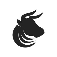 bull logo template. Icon Illustration Brand Identity. Isolated and flat illustration. Vector graphic