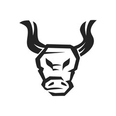 bull logo template. Icon Illustration Brand Identity. Isolated and flat illustration. Vector graphic