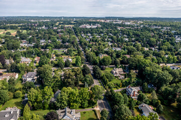 Fototapeta na wymiar Drone shot of Garden City along Cathedral Avenue