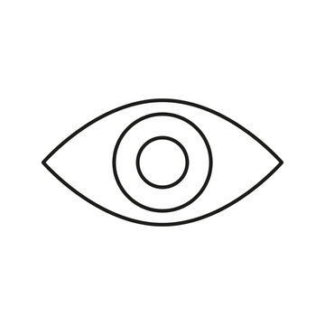 Eye icon sign. Vector illustration. stock image.