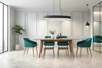 A beautiful canvas frame 3D mockup in modern living room, bed room, kitchen, bathroom interior, Created with AI