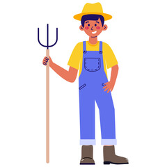 Male Farmer Illustration