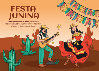 Banner for a website with the Junina Festival theme