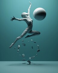 3d render of a person in a background