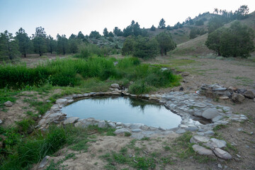 Hot Spring Pools Along the East Fork of the Carson River in California