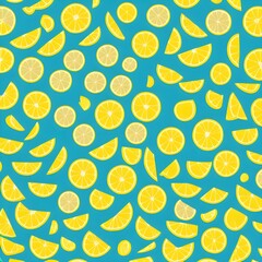 citrus vector design that combines the lemons with a playful pop art style, creating a uniquely vibrant and energetic pattern. V2