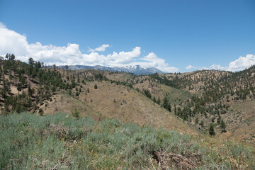 Mountainsides along the East Fork of the Carson River in California