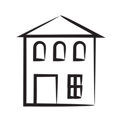 hand drawn building