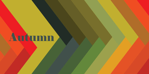 Abstract background design with autumn colors theme