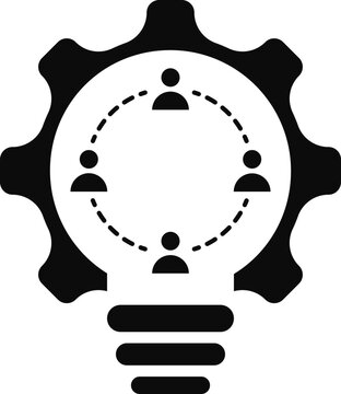 Collaboration meeting business ideas team work management icon