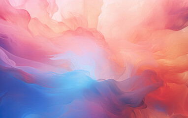 Fototapeta na wymiar Pastel Colors Volumetric Smoky Abstract Background