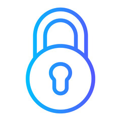 padlock gradient icon