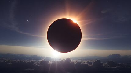 日食｜solar eclipse.Generative AI