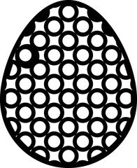 Easter Egg Line Illustration. Easter Egg Outline Illustration. Easter Egg Silhouettes. Easter Egg Icon. Easter Egg Doodle.