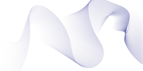 Abstract blue flowing wave lines background. Modern glowing moving lines design. Modern blue moving lines design element. Futuristic technology concept. Vector illustration.