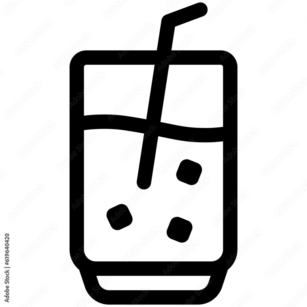 Wall mural drink icon