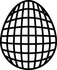 Easter Egg Line Illustration. Easter Egg Outline Illustration. Easter Egg Silhouettes. Easter Egg Icon. Easter Egg Doodle.