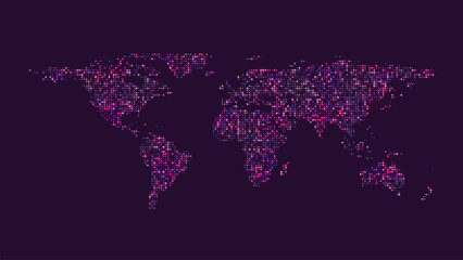 World Map in Dots © Muchamad Musa